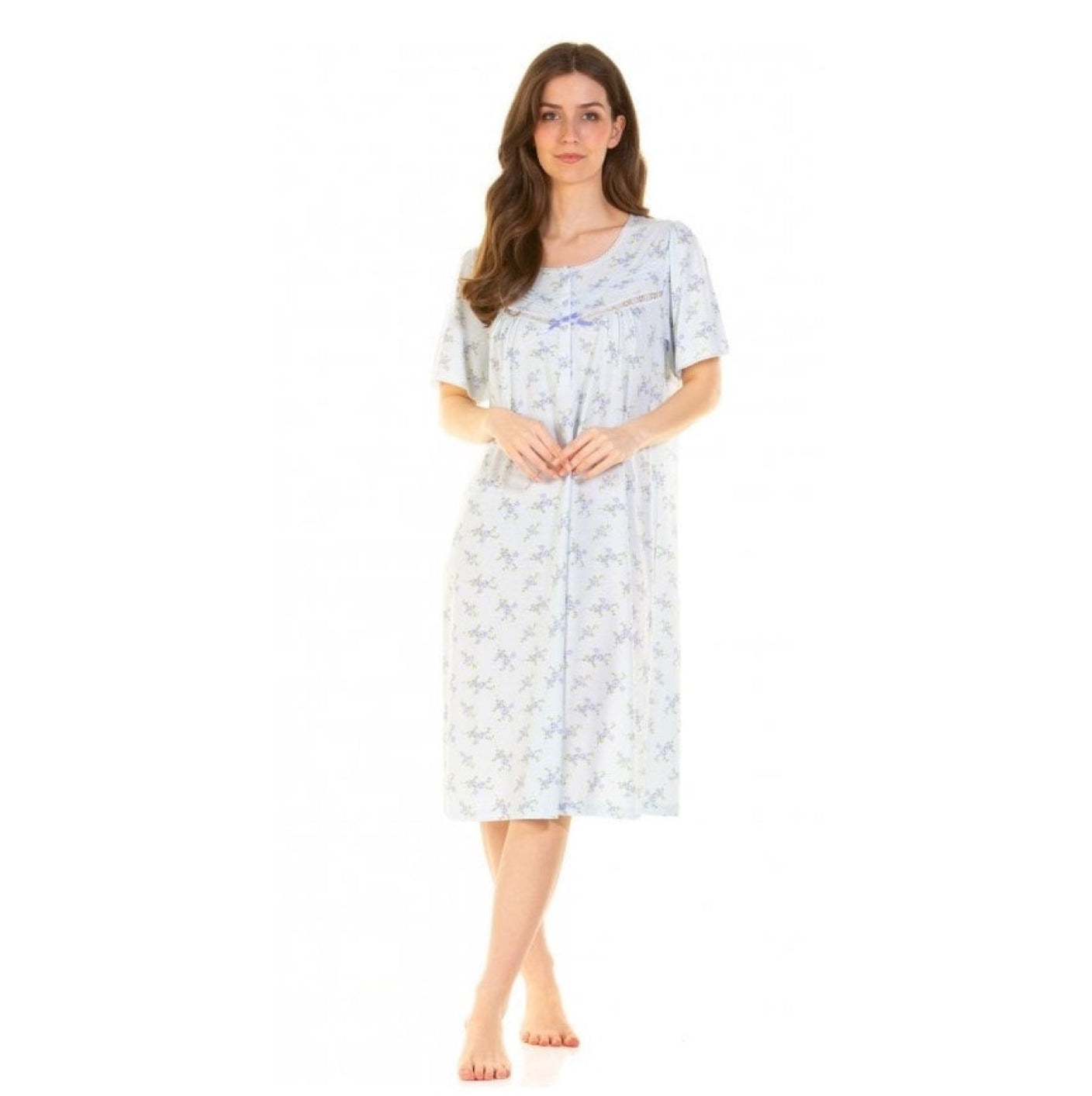 Cotton Rich Primrose Print Short Sleeve Nightdress