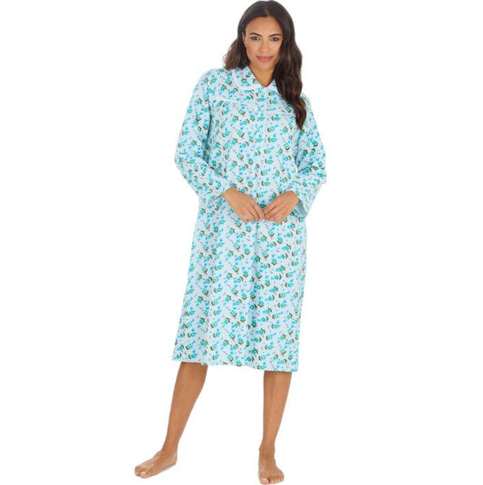 100% Brushed Cotton Long Sleeve Nightdress