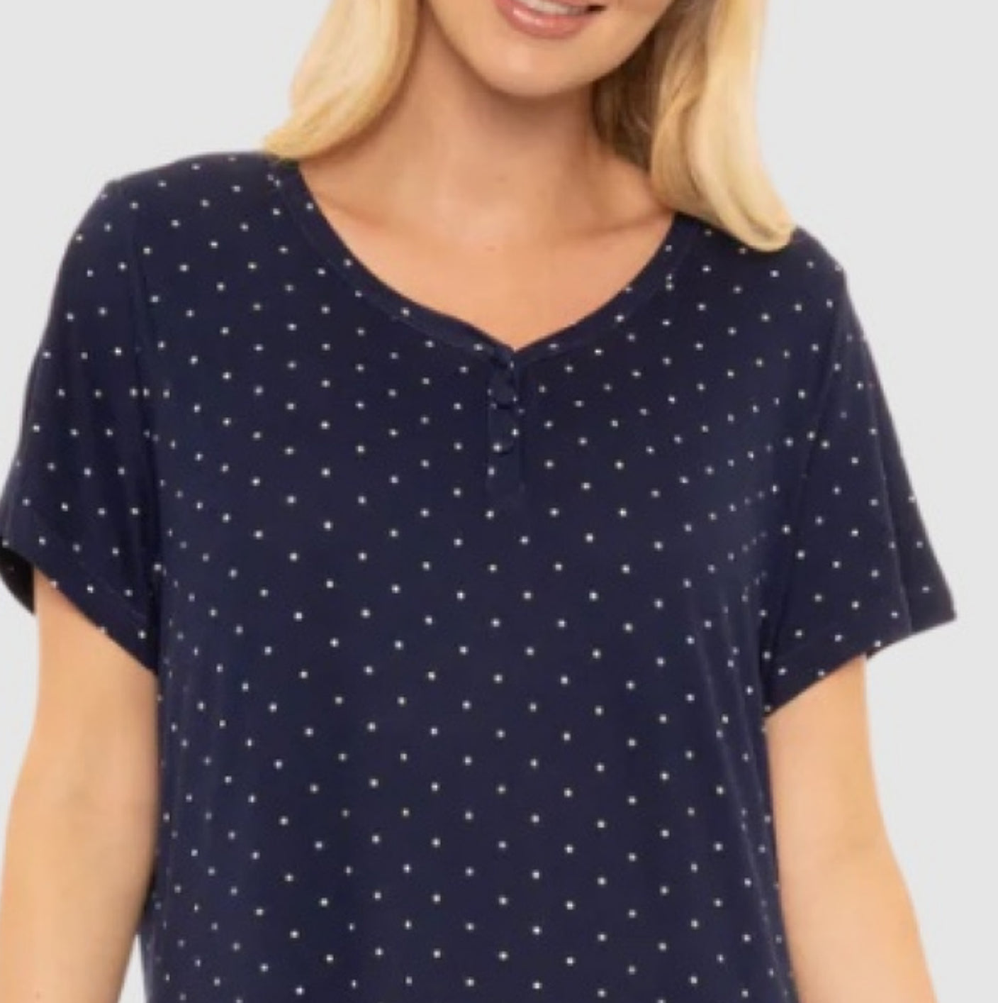 Super Soft Spot Print Nightdress in Longer Length