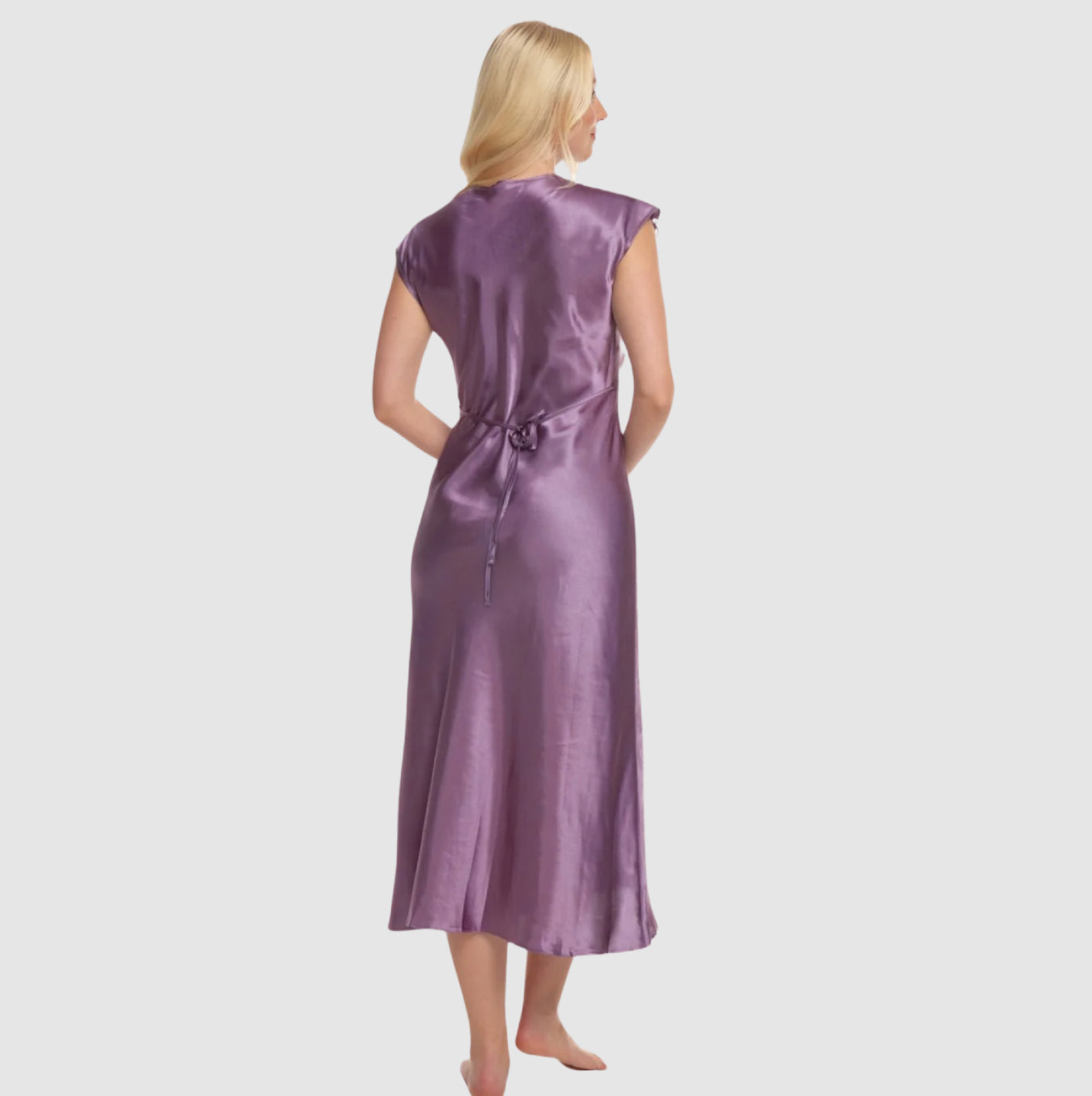 Beautiful Purple Satin and Lace Nightdress