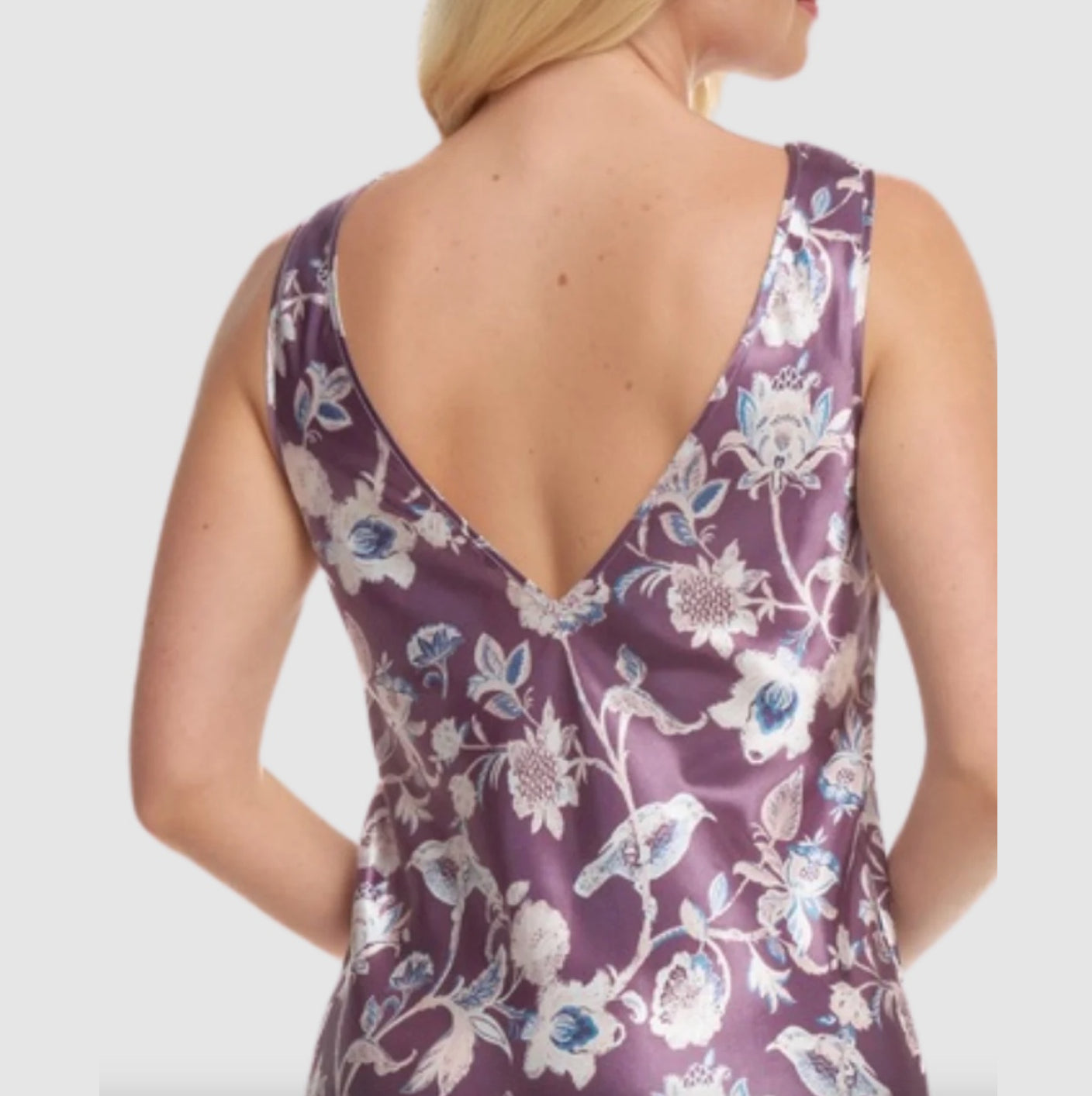 Beautiful Floral Satin and Lace Nightdress