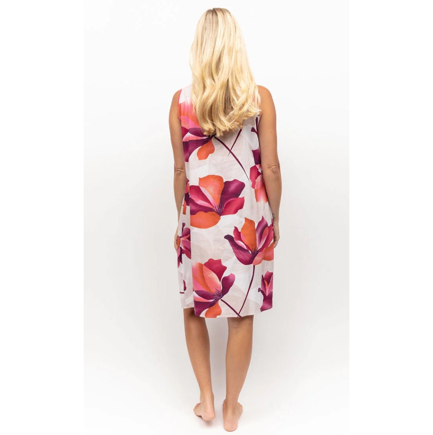 Allyah Floral Print Sleeveless Nightdress - Pure NightAllyah Floral Print Sleeveless Nightdress