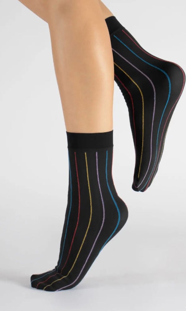 Cette Multicolour 2 Pair Pack Stripe Socks - Pure NightCette Multicolour 2 Pair Pack Stripe Socks
