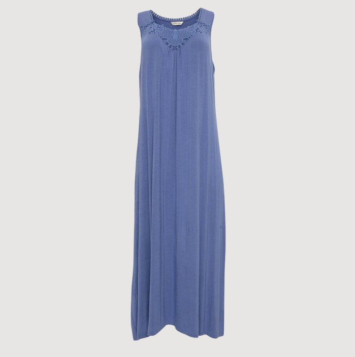 Delilah Lace Detail Jersey Long Nightdress Sizes 8 & 10 Only - Pure NightDelilah Lace Detail Jersey Long Nightdress Sizes 8 & 10 Only