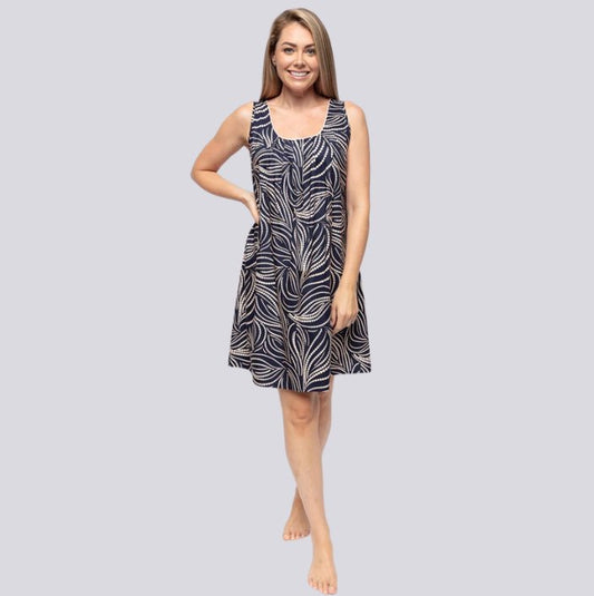 Estelle Spot Print Short Nightdress - Pure NightEstelle Spot Print Short Nightdress