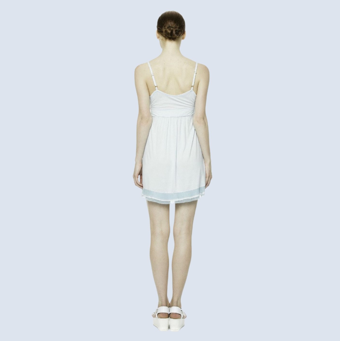 Italian Blue Spotty Strappy Jersey Nightdress by Pepita Sizes 8 & 12 - Pure NightItalian Blue Spotty Strappy Jersey Nightdress by Pepita Sizes 8 & 12