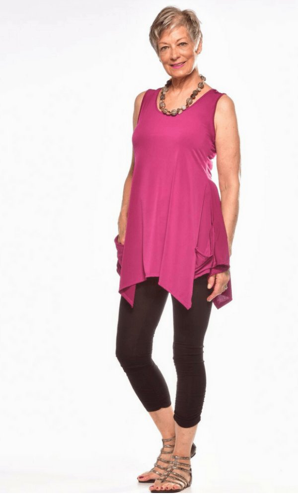 Rapz Sleeveless Pocketed Top or Cover up - Various Colours 6/8 10/12 14/16 18/20 - Pure NightRapz Sleeveless Pocketed Top or Cover up - Various Colours 6/8 10/12 14/16 18/20