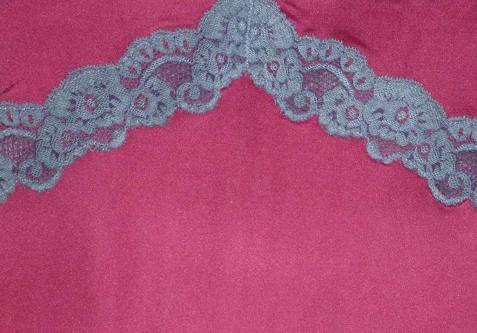 Silk Blend Satin Edged Silky Jersey Nightdress - Ruby 8 to 22 - Pure NightSilk Blend Satin Edged Silky Jersey Nightdress - Ruby 8 to 22