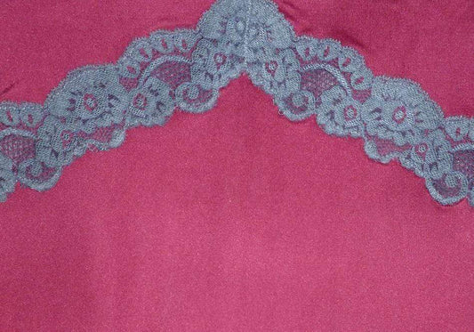 Silk Blend Satin Edged Silky Jersey Nightdress - Ruby 8 to 22 - Pure NightSilk Blend Satin Edged Silky Jersey Nightdress - Ruby 8 to 22