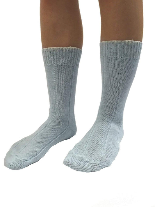 Slenderella Stripe Bedsocks - Blue or Pink - One Size - Pure NightSlenderella Stripe Bedsocks - Blue or Pink - One Size