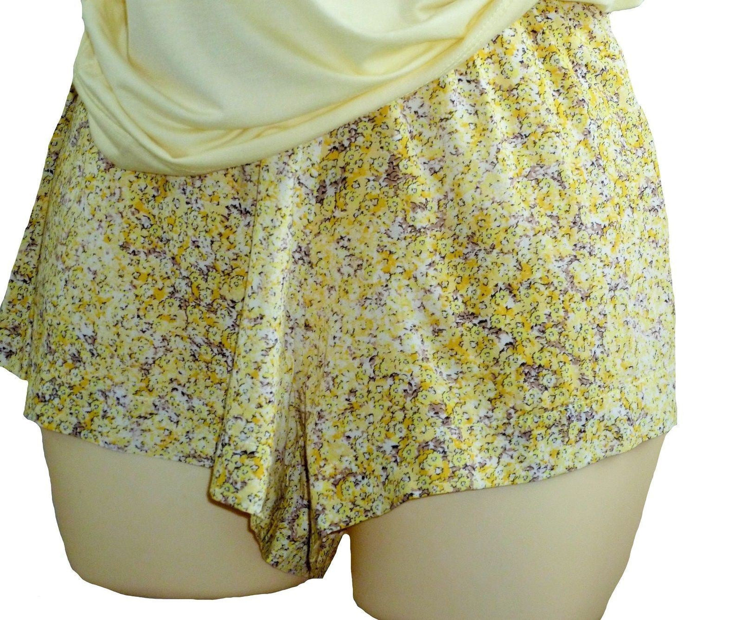 Yellow Jersey Vest Style top with Floral Shorts by Pepita 8/10/12/14/16 - Pure NightYellow Jersey Vest Style top with Floral Shorts by Pepita 8/10/12/14/16