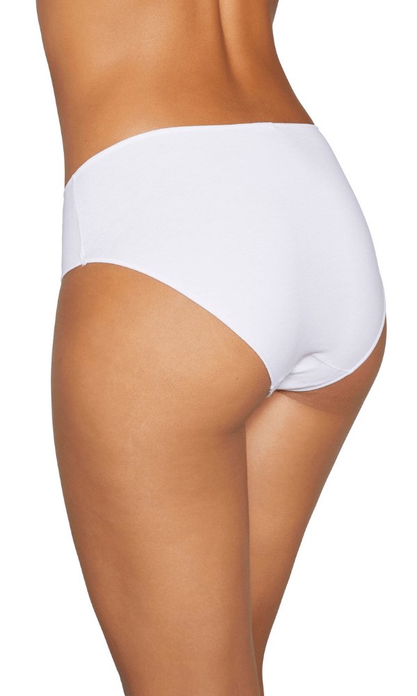 Ysabel Mora Ladies Elastic Cotton Midi Panty - Knickers - Brief - White - Black - Nude - Pure NightYsabel Mora Ladies Elastic Cotton Midi Panty - Knickers - Brief - White - Black - Nude