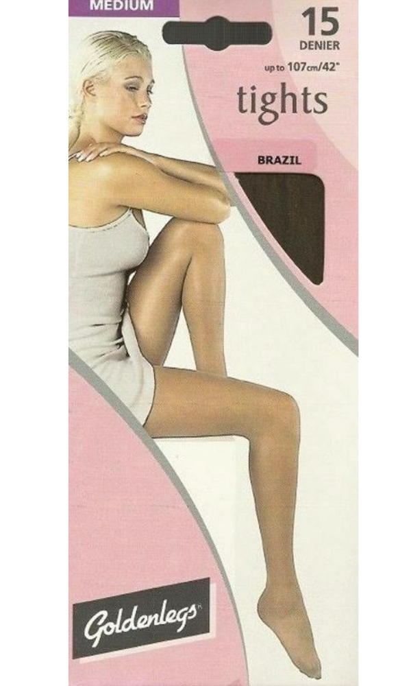 2 Pairs of 15 Denier Tights - 2 Sizes - 7 Colours