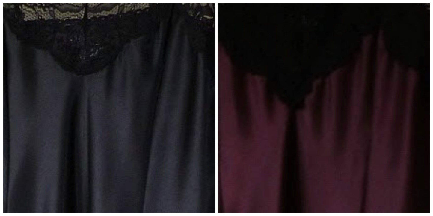 Gaspe Wrap 52" Long Satin Tie Belt Wrap - Black - Navy- Damson S/M/L/XL