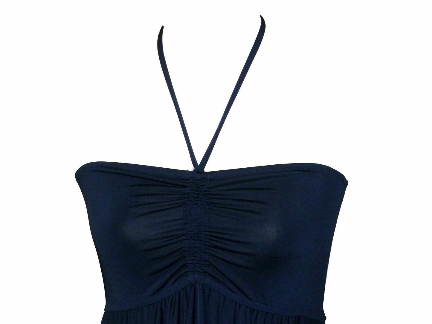 Emar Strapless Hanky Hem Beach Dress - Navy, Paprika, Turquoise - S/M L/XL