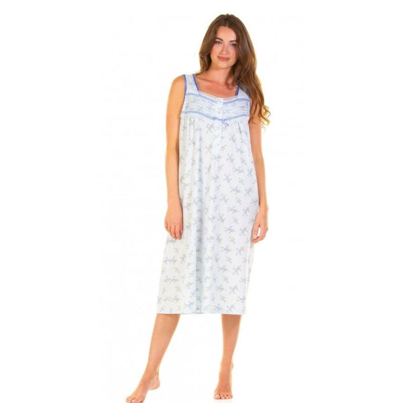 Cotton Rich Primrose Print Sleeveless Nightdress