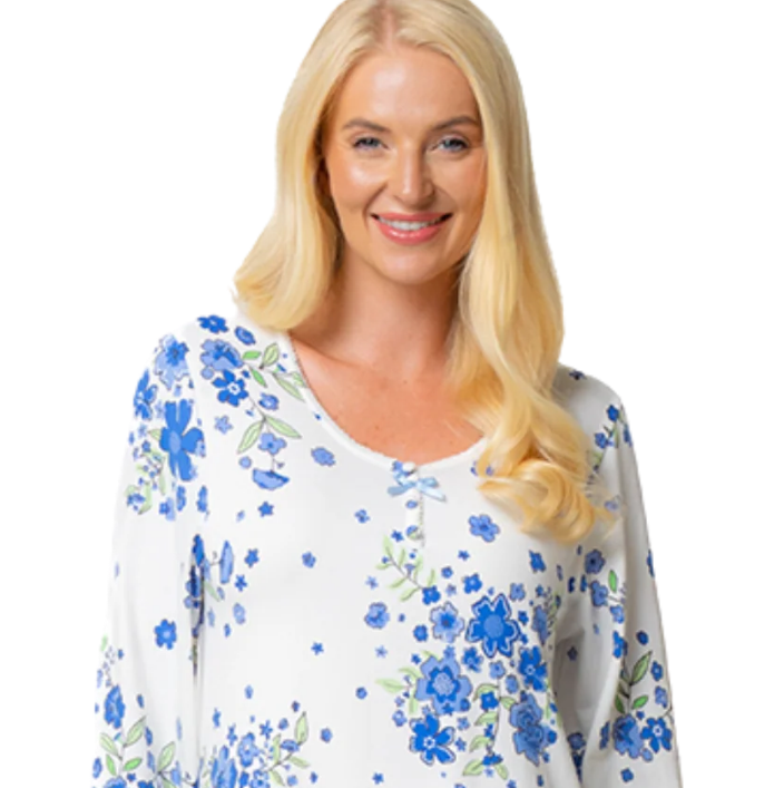 Super Soft Floral Long Sleeve Nightdress