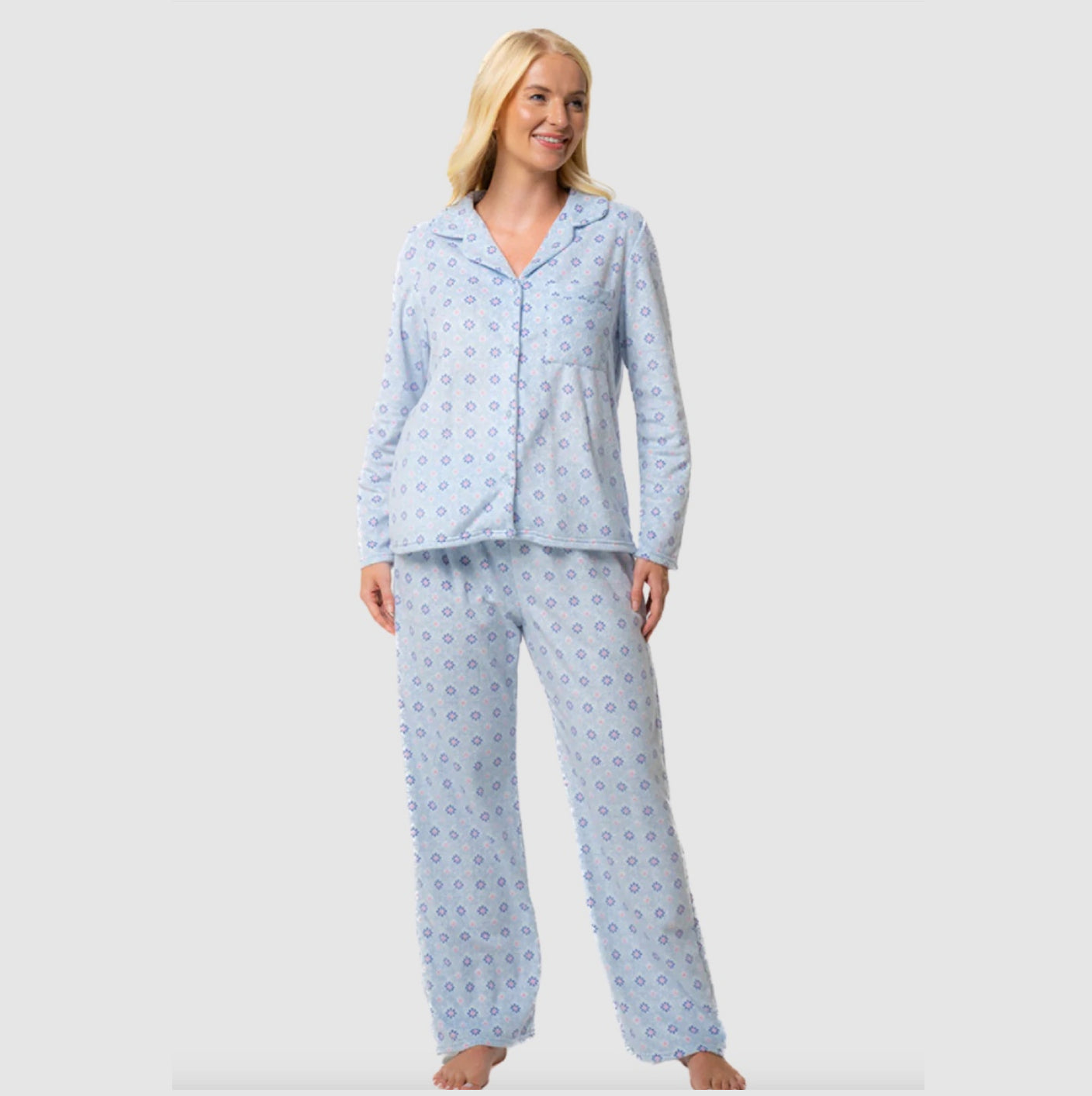 Polished Fleece Classic Style Pyjamas