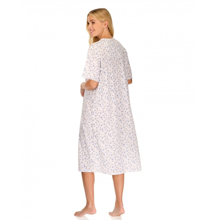 Velvet Rose Poly Cotton Short Sleeve Nightdress