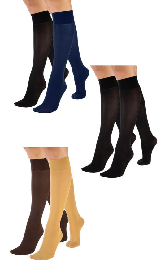 Cette 2 Pairs per Pack 50 Denier ECO Knee Highs - Pure NightCette 2 Pairs per Pack 50 Denier ECO Knee Highs