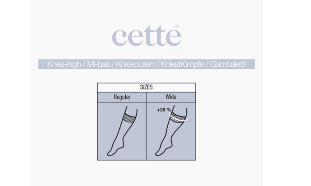 Cette 2 Pairs per Pack 50 Denier ECO Knee Highs - Pure NightCette 2 Pairs per Pack 50 Denier ECO Knee Highs