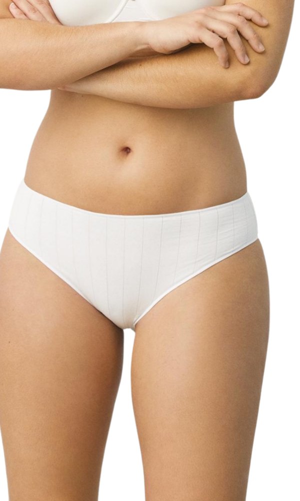 Elastic Ribbed Cotton Midi Panty - Knickers - Briefs - White - Black - Nude - Pure NightElastic Ribbed Cotton Midi Panty - Knickers - Briefs - White - Black - Nude