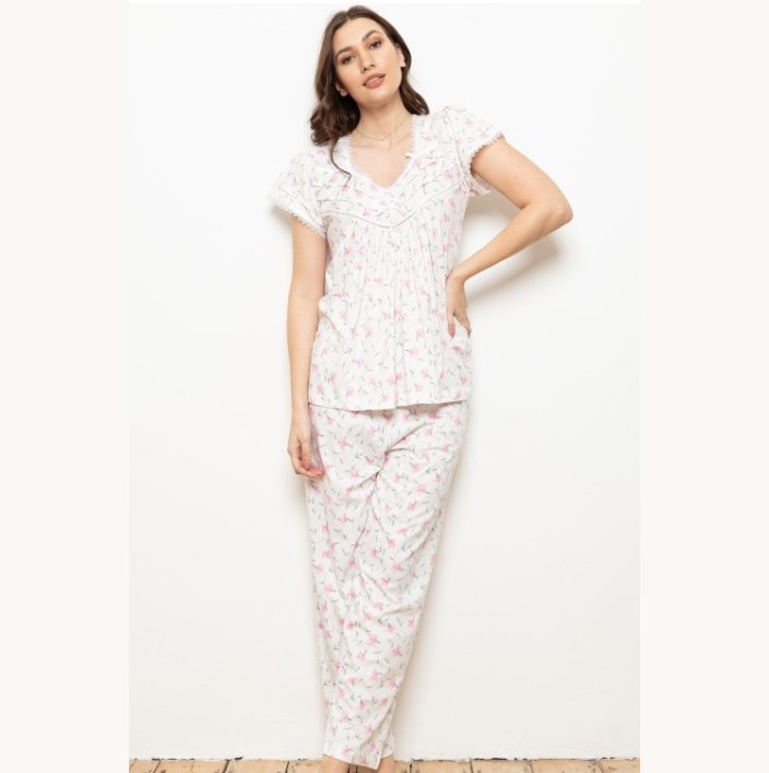 Fenia 100% Cotton Jersey Slip - On Pyjamas - Pure NightFenia 100% Cotton Jersey Slip - On Pyjamas