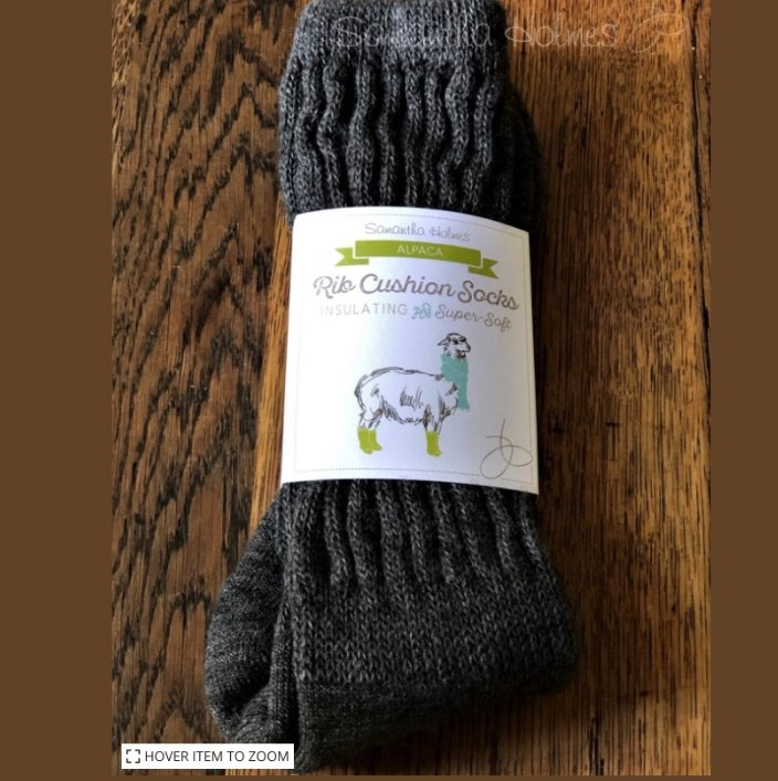 Mens Alpaca Ribbed Socks - Pure NightMens Alpaca Ribbed Socks