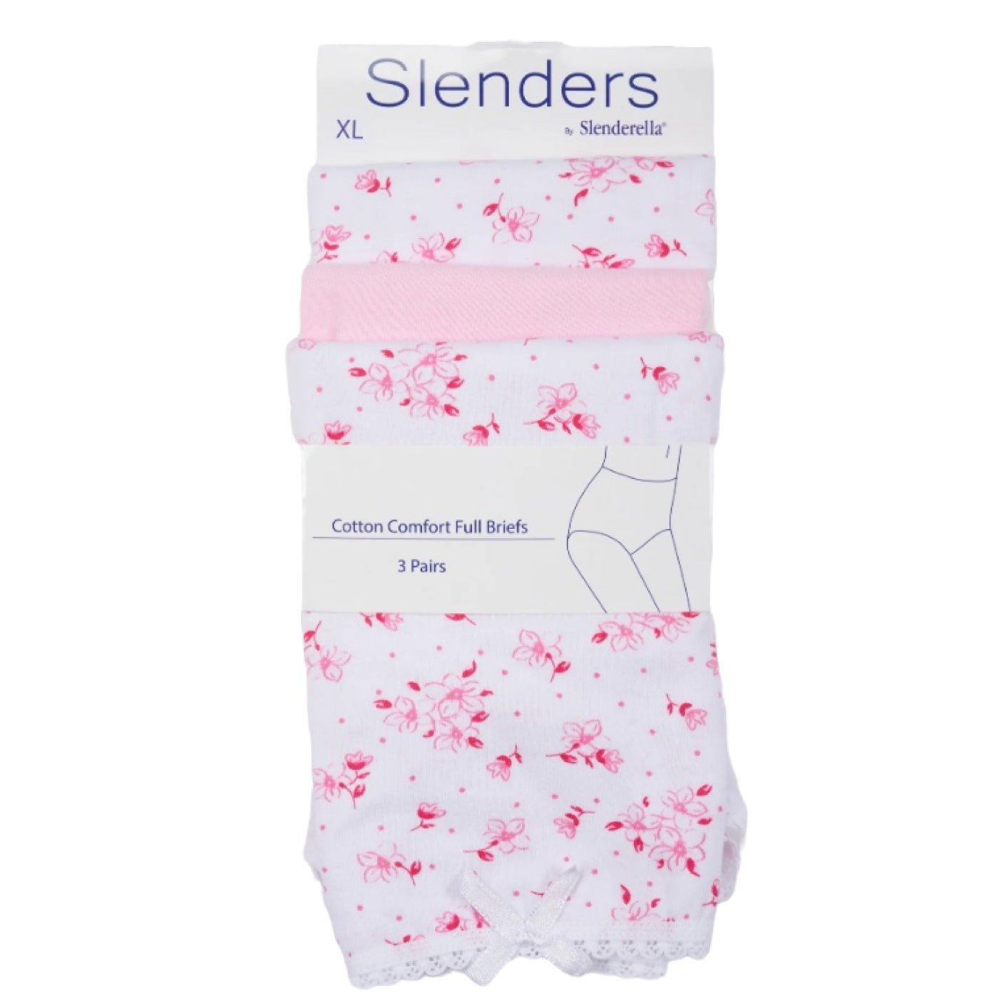 Slenders By Slenderella Cotton Comfort 3Pack Full Brief - Pure NightSlenders By Slenderella Cotton Comfort 3Pack Full Brief