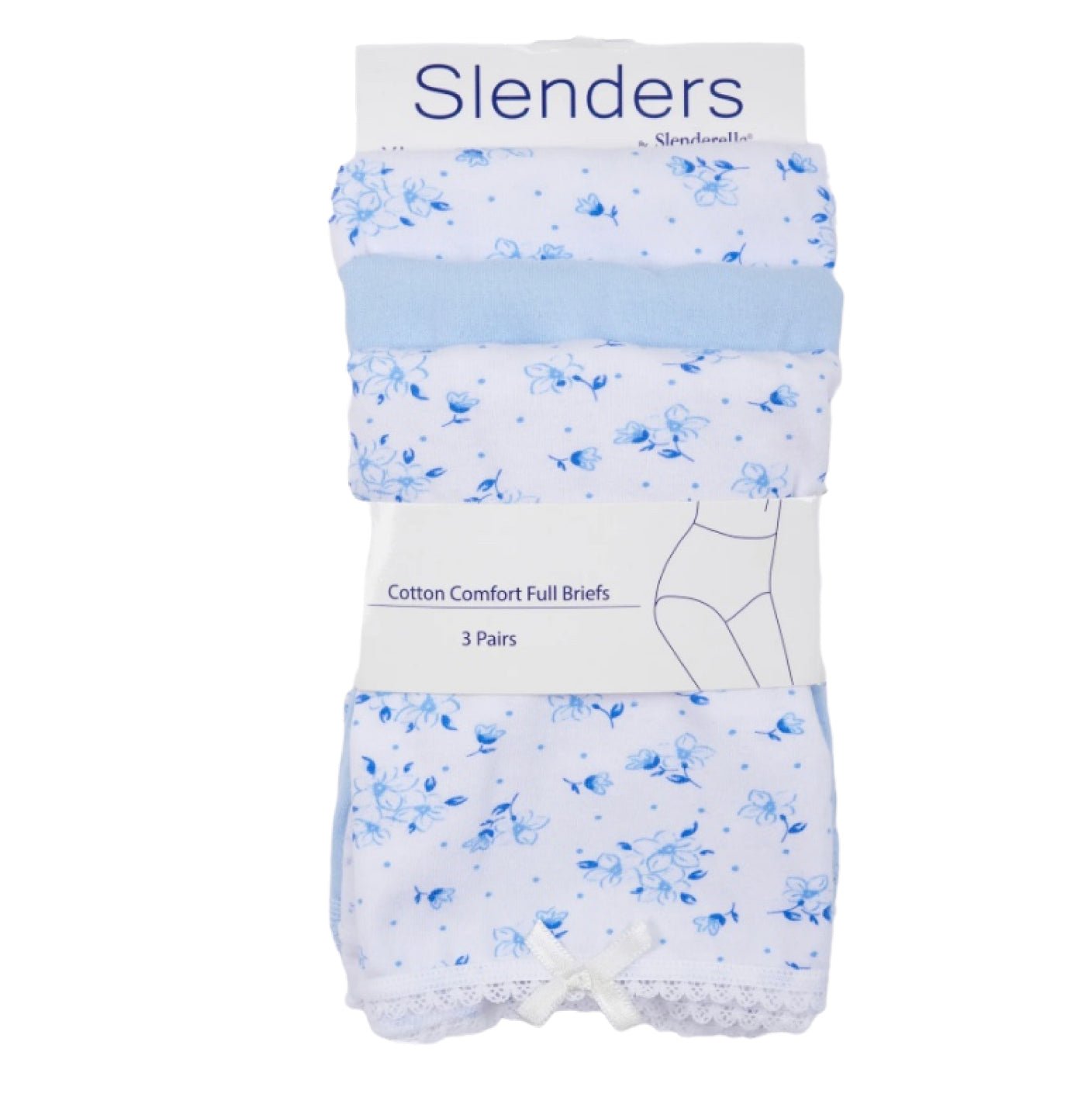 Slenders By Slenderella Cotton Comfort 3Pack Full Brief - Pure NightSlenders By Slenderella Cotton Comfort 3Pack Full Brief