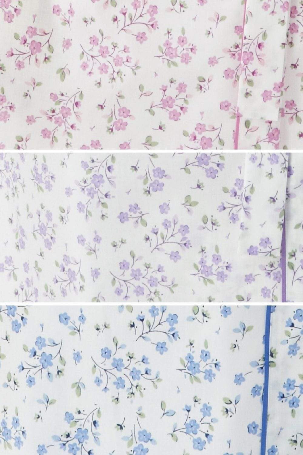 Marlon Pyjamas Floral Poly Cotton Short Sleeve Pyjamas - 10 to 30 - 3 Colours
