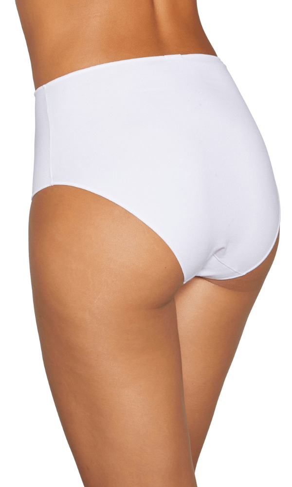 Ysabel Mora Briefs Elastic Cotton Maxi Panty - White - Black - Nude
