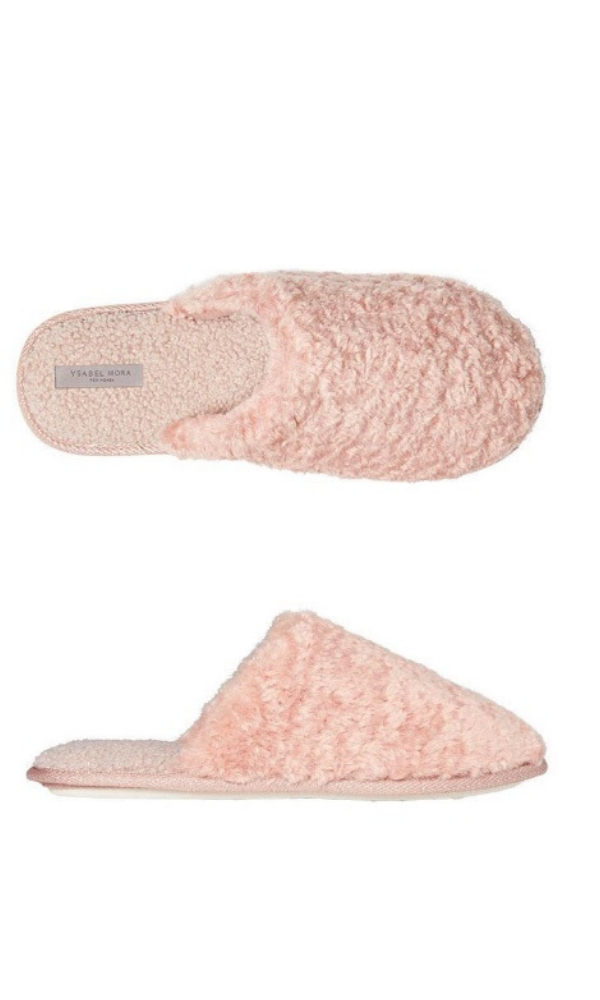 Ysabel Mora Slippers Pink Soft Scented Fluffy Slippers